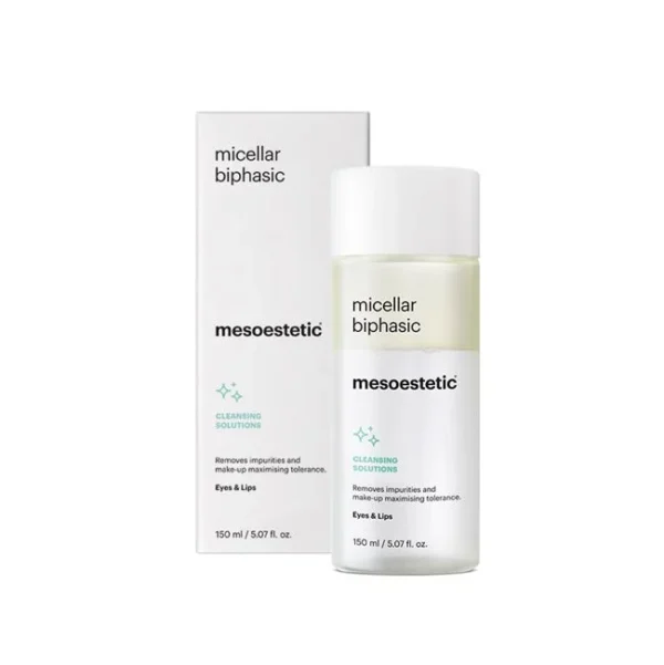 MESOESTETIC MICELLAR BIPHASIC-odstranjevalec ličil